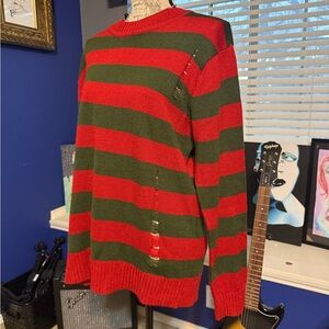 🖤 Freddie Krueger Striped Sweater ❤️